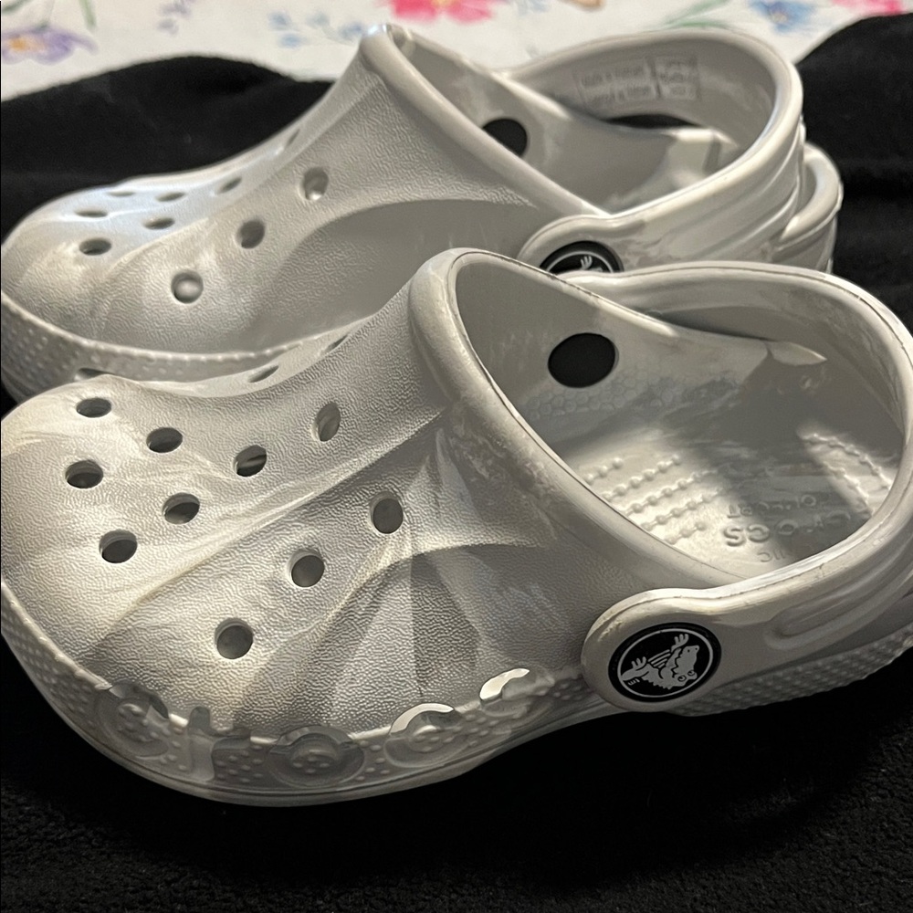 CROCS Kids' Water Shoes - White Swirl - Picture 2 of 4